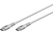 USB kaapelit - Pro USB-C <-> USB-C - Sleeve - 3m - Harmaa - 4040849701955