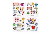 Luovat leikit - LG-Imports Stickers Football Glittering (Assorted) - 9744