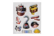 Luovat leikit - LG-Imports Stickers Pirates Glittering (Assorted) - 9729