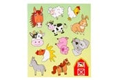Luovat leikit - LG-Imports Sticker sheet of farm animals - 8551