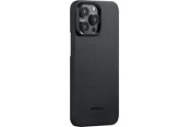 Puhelin - Kannet ja kotelot - PITAKA MagEZ 4 600D case black/grey twill - iPhone 15 Pro - KI1501PA
