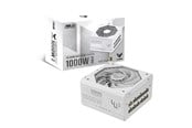 Virtalähde - ASUS TUF GAMING 1000G - White Virtalähde - 1000 Watt - 135 mm - ATX 3.1 - 80 Plus Kulta sertifioitu - 90YE00S5-B0NA00