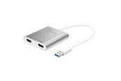 Näyttökaapeli - j5create USB 3.0 Type-A to Dual HDMI - 20cm - JUA365-N