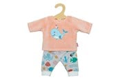 Nuket, pehmolelut ja oheistarvikkeet - Heless Dolls Fluffy Pajama Pink Whale 28-35 cm - 1285