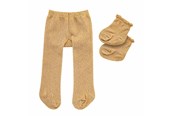 Nuket & tarvikkeet - Heless Doll Tights with Socks - Gold 35-45 cm - 476