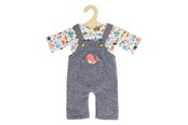 Nuket & tarvikkeet - Heless Doll dungarees with T-shirt Whale 28-35 cm - 1215