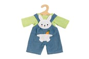 Nuket & tarvikkeet - Heless Doll Dungarees with Striped Shirt Bunny Lou 28-35 - 1316