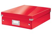 Arkistointi & Säilytys - Leitz WOW Click & Store lokerikkolaatikko, Medium Punainen - 60580026