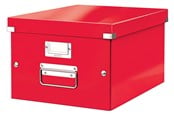 Arkistointi & Säilytys - Leitz  WOW Click & Store säilytyslaatikko, Medium Punainen - 60440026
