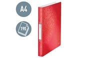 Arkistointi & Säilytys - Leitz Ringbinder WOW A4 PP 2RR 25mm Red - 42570026