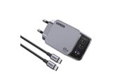 Puhelin - Adapterit & Laturit - UGREEN Nexode Pro 65W 3-Port Gan Fast Charger -pikalaturi - 25871