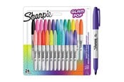 Kirjoitus- ja piirustustarvikkeet - Sharpie Glam Pop -permanenttitussit | Terävä kärki tarkkoihin yksityiskohtiin | Värilajitelma kirkkaat värit | 24 kpl - 2198779