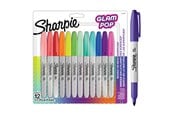 Kirjoitus- ja piirustustarvikkeet - Sharpie Glam Pop -permanenttitussit | Terävä kärki tarkkoihin yksityiskohtiin | Värilajitelma kirkkaat värit | 12 kpl - 2198780