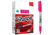 Kirjoitus- ja piirustustarvikkeet - Sharpie Permanent Marker Fine Magenta 12-Tuck - 2194216