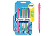 Kirjoitus- ja piirustustarvikkeet - Paper Mate Flexgrip Ultra Brights Retractable Ballpen M Black 5-Blister - 2171853