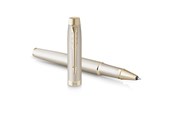 Kirjoitus- ja piirustustarvikkeet - Parker IM Monochrome Champagne Rollerball F Black ink - 2172955
