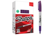 Kirjoitus- ja piirustustarvikkeet - Sharpie Permanent Marker Fine Purple 12-Tuck - 2025034