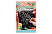 Luovat leikit - Creative Craft Group XMAS Scratch Art A4 - 800003-silver