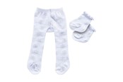 Nuket & tarvikkeet - Heless Doll Tights with Socks - Snowflakes 28-35 cm - 4781