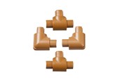 Kaapelihyllyt, Kaapelisukat & Kaapelisiteet - D-LINE Adapter Kit 16x8mm 4 Pieces Oak Colored - ETFBAP1608O
