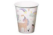 Lelut - Folat BV Paper Cups Unicorns & Rainbows 250ml 6 pcs. - 68343