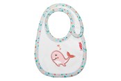 Nuket & tarvikkeet - Heless Doll Bib Pink Whale - 285