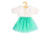 Nuket & tarvikkeet - Heless Doll's Jacket Plush with Skirt 35-45 cm - 2370