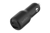 Puhelin - Adapterit & Laturit - Belkin BoostCharge car power adapter - USB 24 pin USB-C - 42 Watt - CCB005BTBK