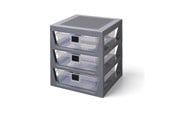Lastenhuone - LEGO 3-DRAWER STORAGE RACK - GRAY - 40950003