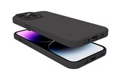 Puhelin - Kannet ja kotelot - CELLY Cromo Soft rubber case iPhone 15 Pro Max - Black - CROMO1056BK