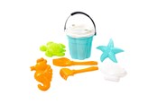 Ulkoleikit - Cavallino Toys Cavallino Safari Classic Bucket Set with Sand Shapes Blue 9 pcs. - 9446SF01