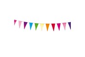 Sisustus - Haza Witbaard Bunting multicolor (10m) - 405590