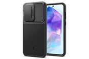 Puhelin - Kannet ja kotelot - Spigen Optik Armor - black - Samsung Galaxy A55 - ACS07535