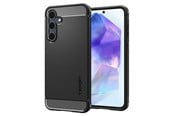 Puhelin - Kannet ja kotelot - Spigen Rugged Armor - matte black - Samsung Galaxy A55 - ACS07500