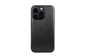 Puhelin - Kannet ja kotelot - Buffalo Phone Case Leather MagSeries Black - iPhone 14 Pro - 590066
