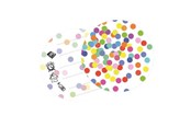 Lelut - Haza Witbaard Invitations Confetti 6 pcs. - 437125