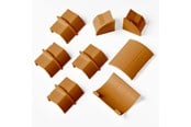 Kaapelihyllyt, Kaapelisukat & Kaapelisiteet - D-LINE Adapter Kit 22x22mm 8 Pieces Oak Coloured - FLCOCPECAP22QSP