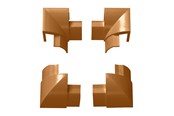 Kaapelihyllyt, Kaapelisukat & Kaapelisiteet - D-LINE Splitter Contact Square Circular 4 parts (oak) - IBEBAP22QSP