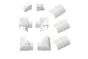 Kaapelihyllyt, Kaapelisukat & Kaapelisiteet - D-LINE Adapter Kit 22x22mm 9 Pieces White - RETAP22QSW