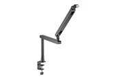 Mikrofonit - Deltaco GAMING Low-Profile Streaming Microphone arm with riser height extension adapter Black - GAM-173