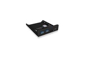USB hub - ICY BOX IB-HUB1417-i3 USB hub - 3 porttia - USB 3.0 - Musta - IB-HUB1417-I3