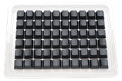 Näppäimistöt - Ducky Blank - 132 Keycap Set - Cherry Profile - *DEMO* - DCA132-NNBLBCHPU1