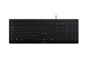 Näppäimistöt - Cherry STREAM KEYBOARD - Näppäimistö - Pohjoismainen - Musta - JK-8502PN-2