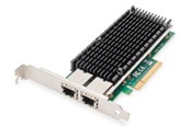 Verkkokortit (verkkosovittimet, tulostuspalvelimet jne.) - DIGITUS - network adapter - PCIe - 10 Gigabit Ethernet x 2 - DN-10163