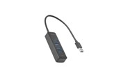 USB hub - Deltaco - hub - 4 ports USB hub - 4 porttia - Musta - UH-734