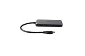 USB hub - Deltaco USBC-HUB204 interface hub USB hub - 4 porttia - Harmaa - USBC-HUB204