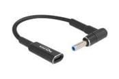 Sisäiset virtakaapelit - DeLOCK - power adapter - USB-C female to DC jack (HP) male - 15 cm - 60031