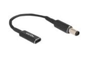 Sisäiset virtakaapelit - DeLOCK - power adapter - 24 pin USB-C to DC jack 7.4 x 5.0 mm - 15 cm - 60032