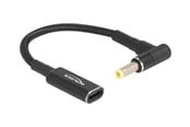 Sisäiset virtakaapelit - DeLOCK - power adapter - 24 pin USB-C to DC jack 4.8 x 1.7 mm - 15 cm - 60033