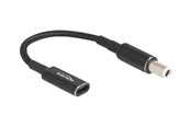 Sisäiset virtakaapelit - DeLOCK - power adapter - 24 pin USB-C to DC jack 7.4 x 5.0 mm - 15 cm - 60037